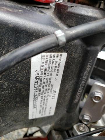 2012 YAMAHA YZFR1 C JYARN23Y4CA002396
