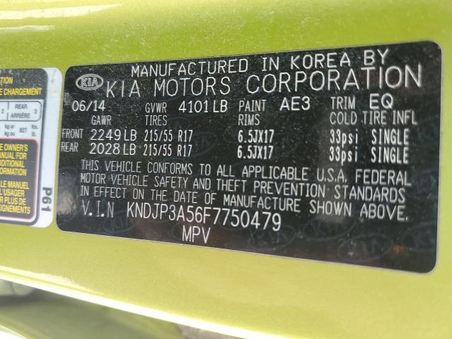 KNDJP3A56F7750479 | 2015 KIA SOUL +