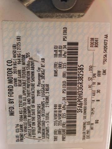 3FA6P0HD3GR382585 Ford FUSION SE