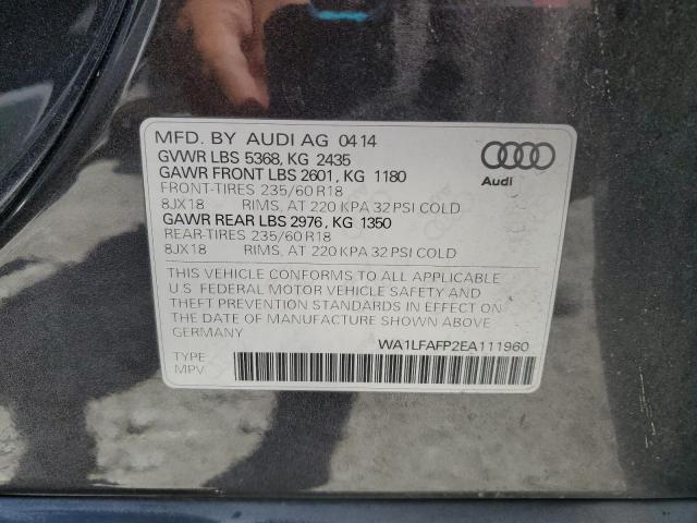 VIN WA1LFAFP2EA111960 2014 Audi Q5, Premium Plus no.12