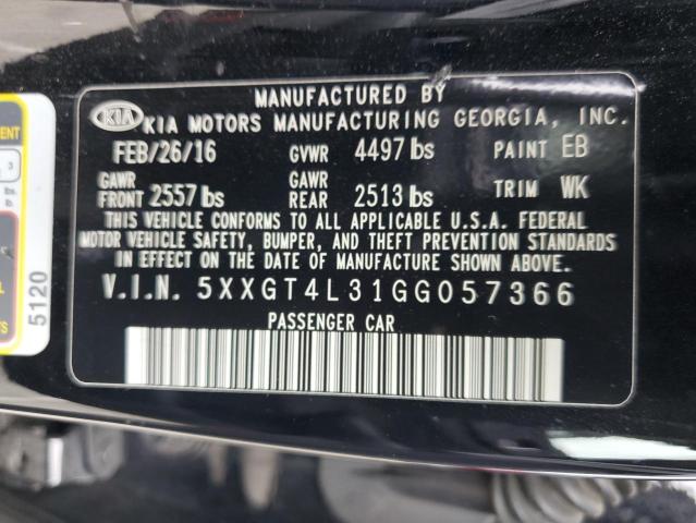 5XXGT4L31GG057366 KIA Optima Lx
