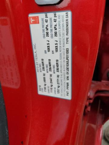 5YJ3E1EA5JF011083 Tesla MODEL 3