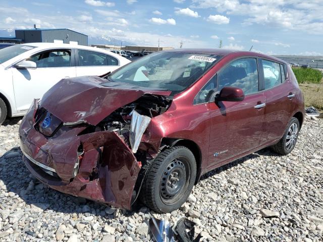 wrecked nissan leaf