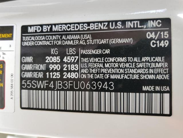 55SWF4JB3FU063943 Mercedes-Benz C 300