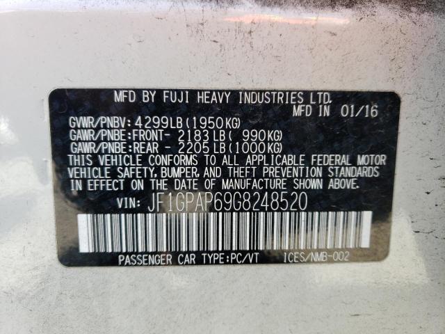 JF1GPAP69G8248520 Subaru Impreza Sport Premium