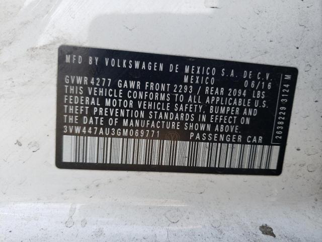 2016 VOLKSWAGEN GTI S/SE - 3VW447AU3GM069771