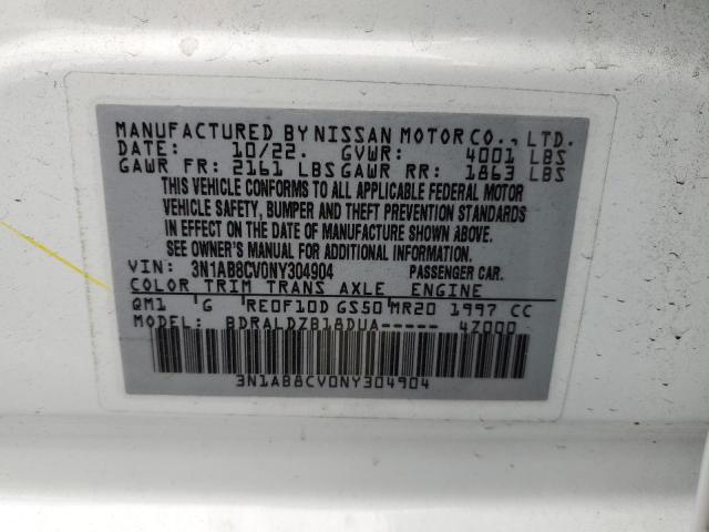 3N1AB8CV0NY304904 Nissan SENTRA SV