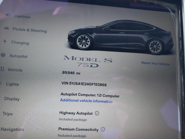 5YJSA1E24GF153868 Tesla MODEL S