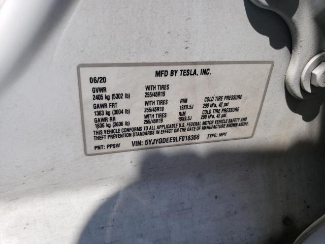 5YJYGDEE9LF018366 Tesla Model Y