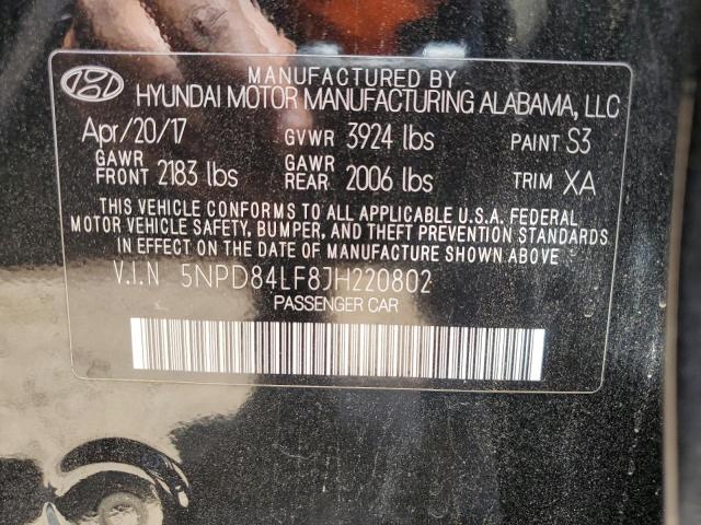 5NPD84LF8JH220802 Hyundai ELANTRA SEL