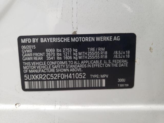 5UXKR2C52F0H41052 BMW X5 Sdrive35i