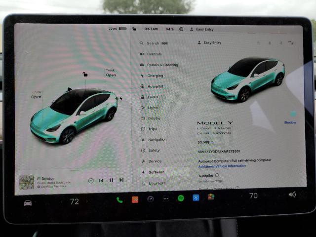 5YJYGDEEXMF275361 Tesla Model Y