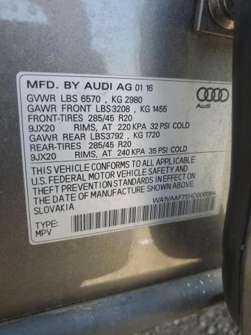 WA1VAAF75HD006064 2017 AUDI Q7, photo no. 13