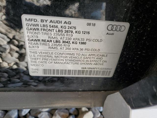 WA1BNAFY7J2232642 2018 AUDI Q5 - Image 13