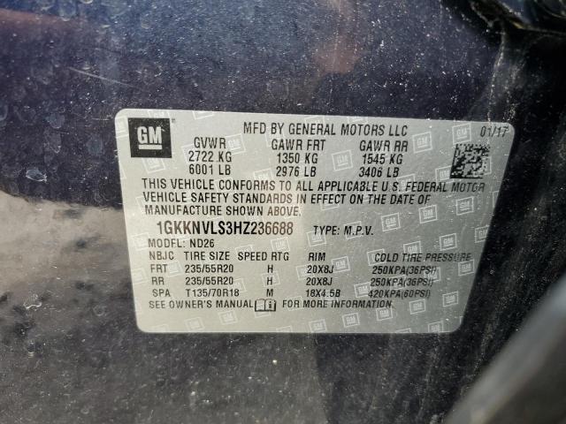2017 GMC ACADIA ALL 1GKKNVLS3HZ236688