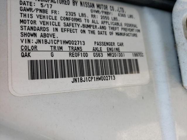 JN1BJ1CP1HW002713 Nissan Rogue Sport S