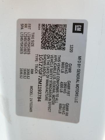 2021 GMC SAVANA G35 1GTZ7GF72M1193784