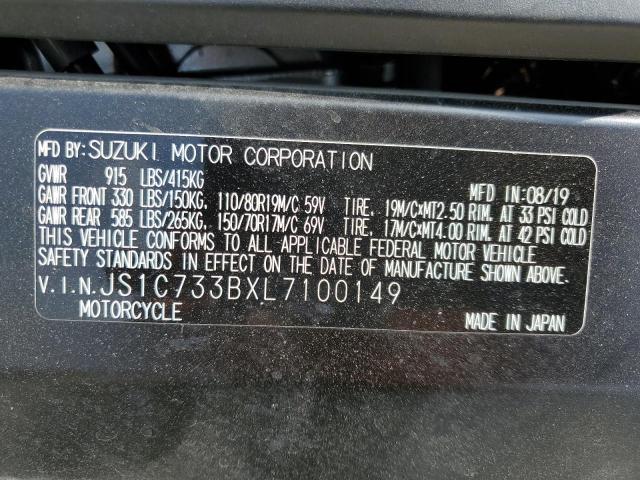 2020 SUZUKI DL650 A JS1C733BXL7100149