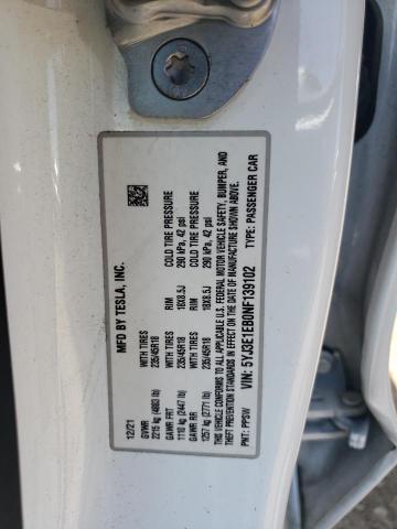 5YJ3E1EB0NF139102 Tesla MODEL 3