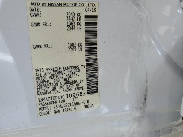 1N4AZ1CPXJC309683 Nissan LEAF S