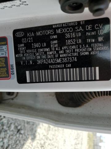 3KPA24AD5ME387374 KIA RIO LX