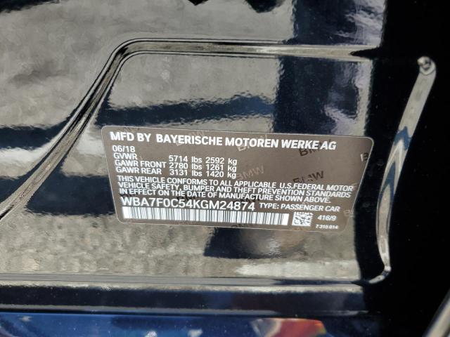 WBA7F0C54KGM24874 BMW 750 I