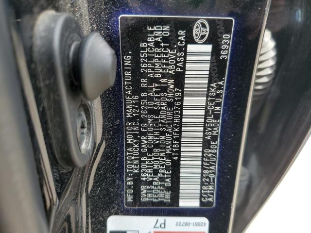 2017 TOYOTA CAMRY LE/X - 4T1BF1FK7HU376197