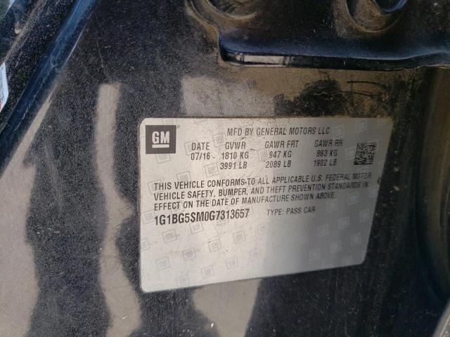 1G1BG5SM0G7313657 Chevrolet Cruze Premier