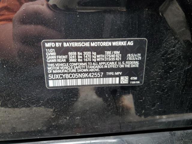 2022 BMW X6 M50I 5UXCY8C05N9K42557