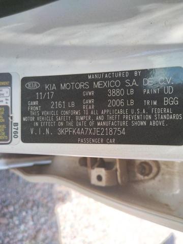 3KPFK4A7XJE218754 KIA FORTE LX
