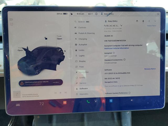 7SAYGAEE4NF402124 Tesla Model Y