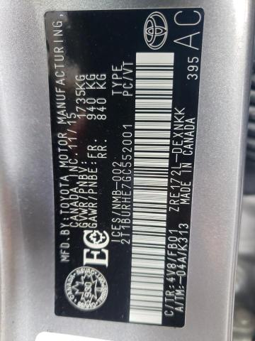 2016 TOYOTA COROLLA L - 2T1BURHE7GC552001