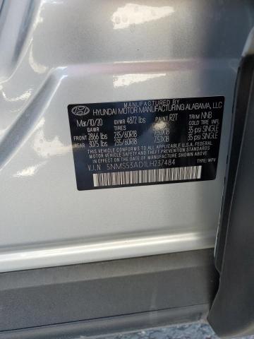 5NMS53AD1LH237484 Hyundai Santa Fe Limited