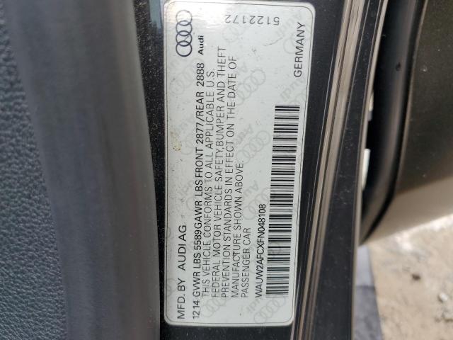 2015 AUDI S7 PREMIUM WAUW2AFCXFN048108
