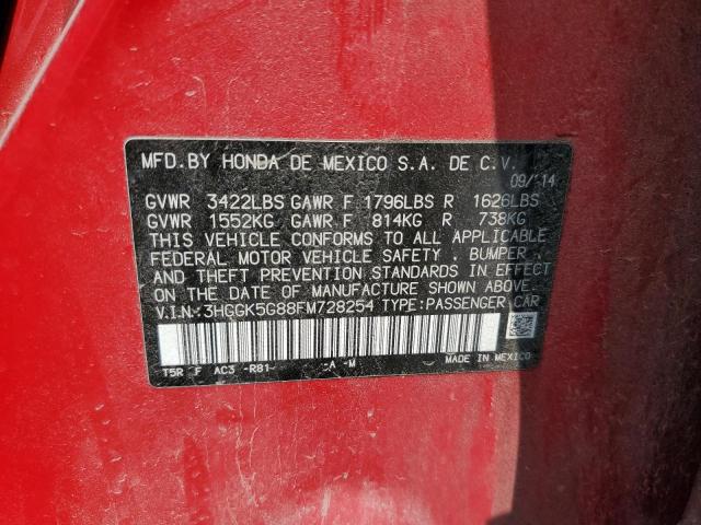 2015 HONDA FIT 3HGGK5G88FM728254