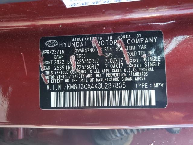2016 HYUNDAI TUCSON LIM - KM8J3CA4XGU237835