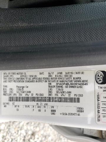 3FADP4BJ9HM143649 Ford FIESTA SE