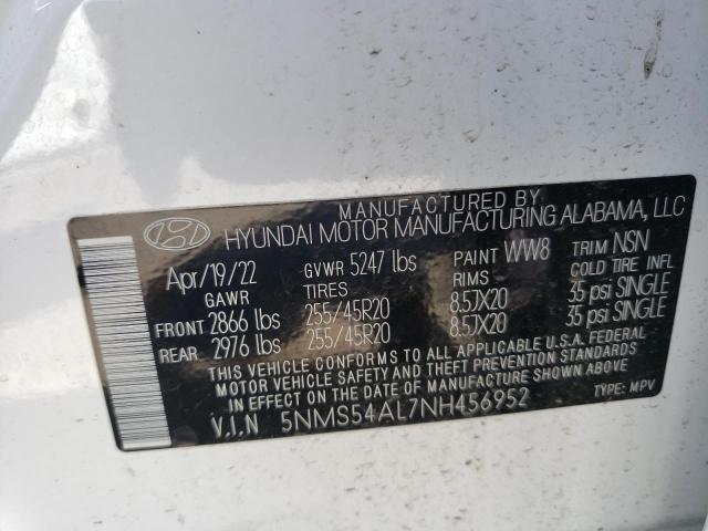 2022 HYUNDAI SANTA FE C 5NMS54AL7NH456952