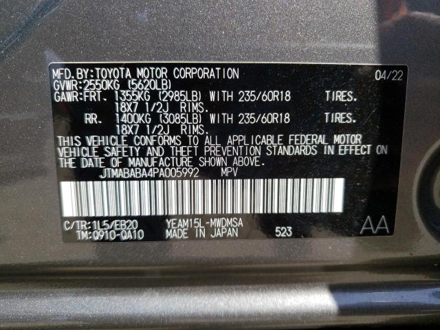 2023 SUBARU SOLTERRA P JTMABABA4PA005992