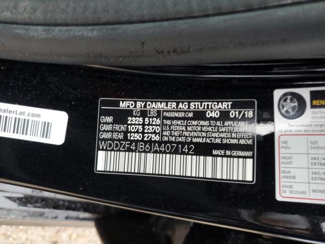 WDDZF4JB6JA407142 Mercedes-Benz E 300
