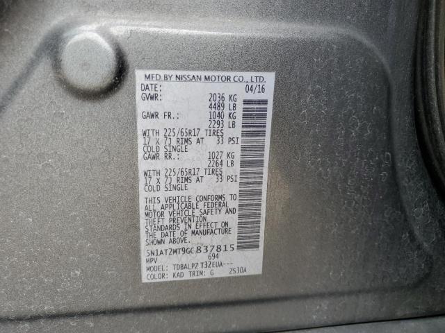 5N1AT2MT9GC837815 Nissan ROGUE S
