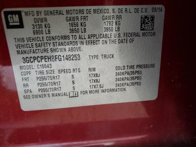 2015 CHEVROLET SLVRD 1500 3GCPCPEH8FG148253