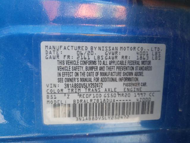 3N1AB8DV5LY252472 Nissan SENTRA SR
