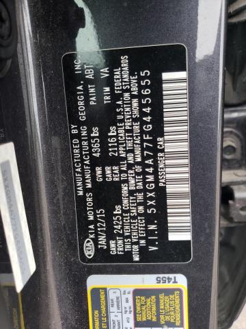 5XXGM4A77FG445655 KIA Optima Lx