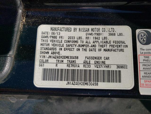 JN1AZ4EH2EM630458 Nissan 370Z BASE