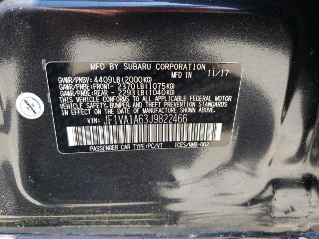 JF1VA1A63J9822466 Subaru WRX