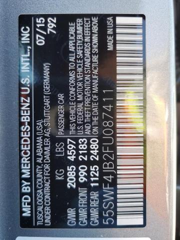 55SWF4JB2FU087411 Mercedes-Benz C 300