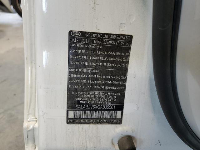 2016 LAND ROVER LR4 SALAB2V6XGA835561
