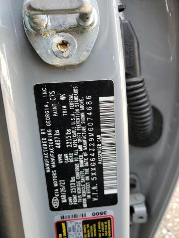 5XXG64J29MG074686 KIA K5 GT LINE
