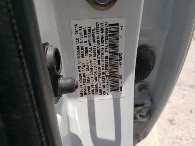 19XFC2F73JE037716 Honda CIVIC EX